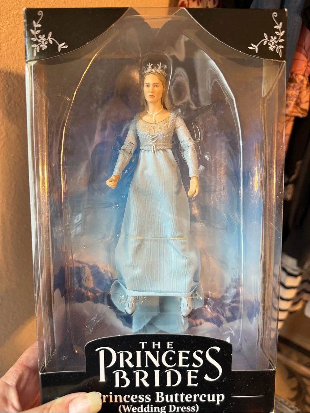 Princess Buttercup Collectible Figure in Light Blue Wedding Dress